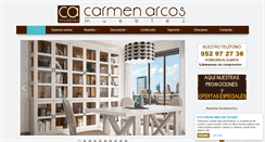 Desktop Screenshot of carmenarcosmuebles.com