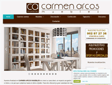 Tablet Screenshot of carmenarcosmuebles.com